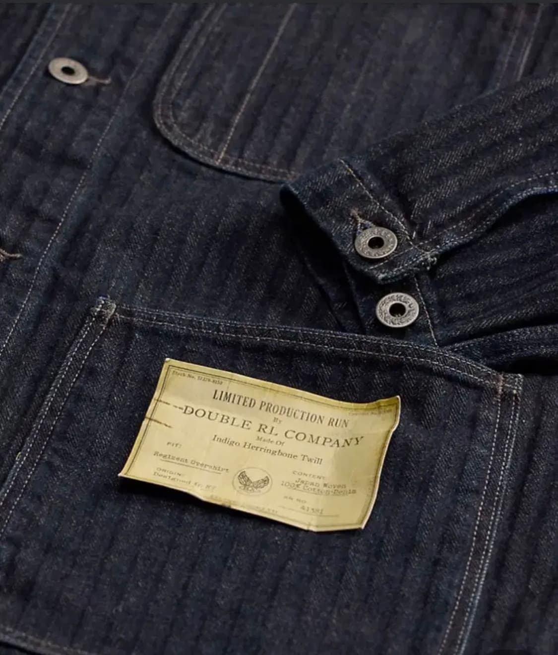 RRL 리미티드 헤링본 자켓 M사이즈 (새상품) 상품이미지5