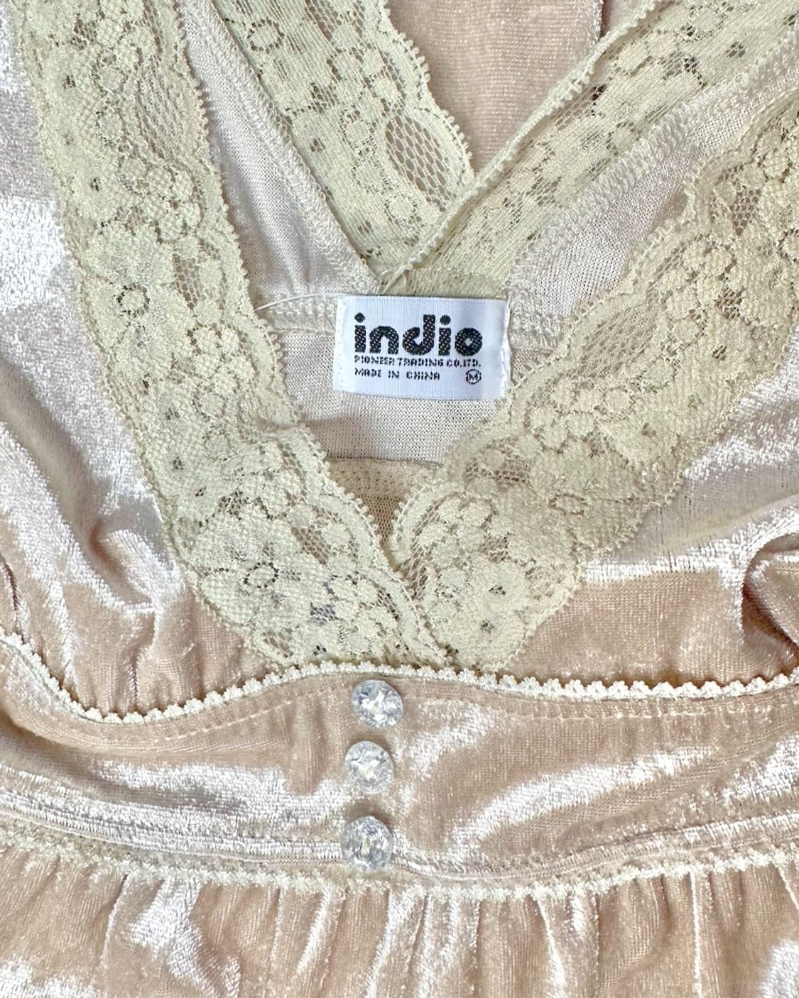 indio 벨벳 레이스 원피스 상품이미지3
