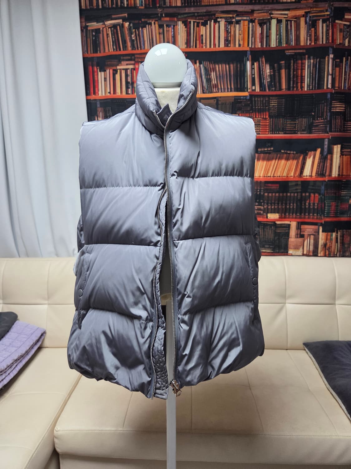 언발란스 패딩 조끼 상품이미지1