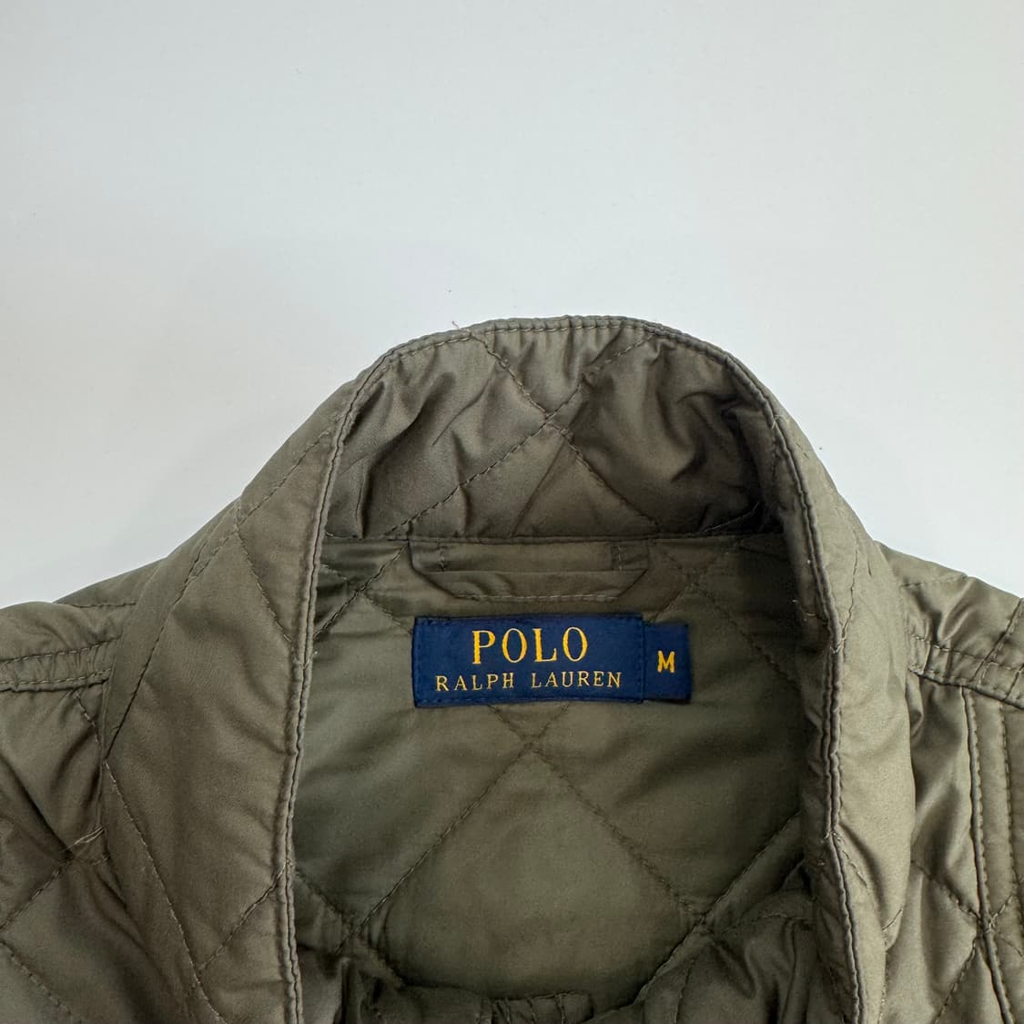 Polo 폴로 하이넥 카키 누빔 점퍼  상품이미지6