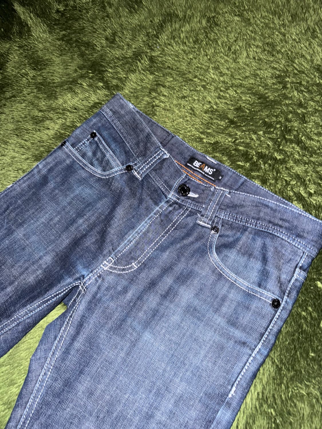 [M] BEAMS JAPAN 빔즈 집포켓 디테일 데님 팬츠 인디고 상품이미지2