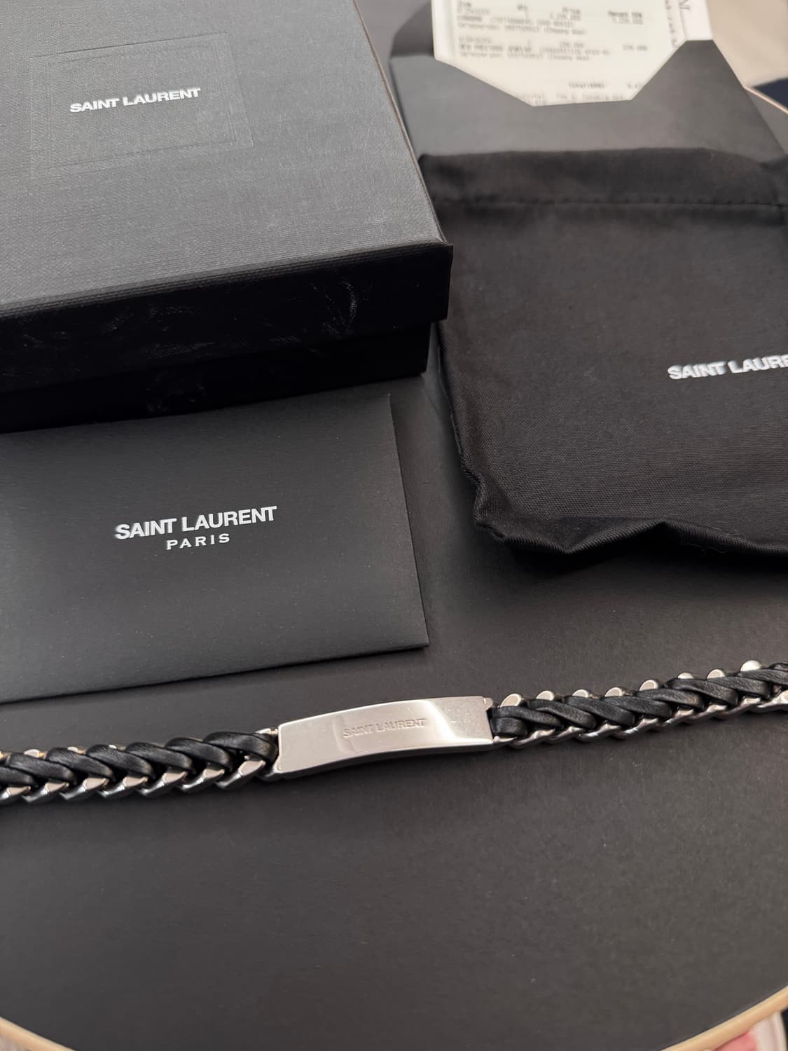 생로랑 레더크롬 브레이슬릿 팔찌 상품이미지3