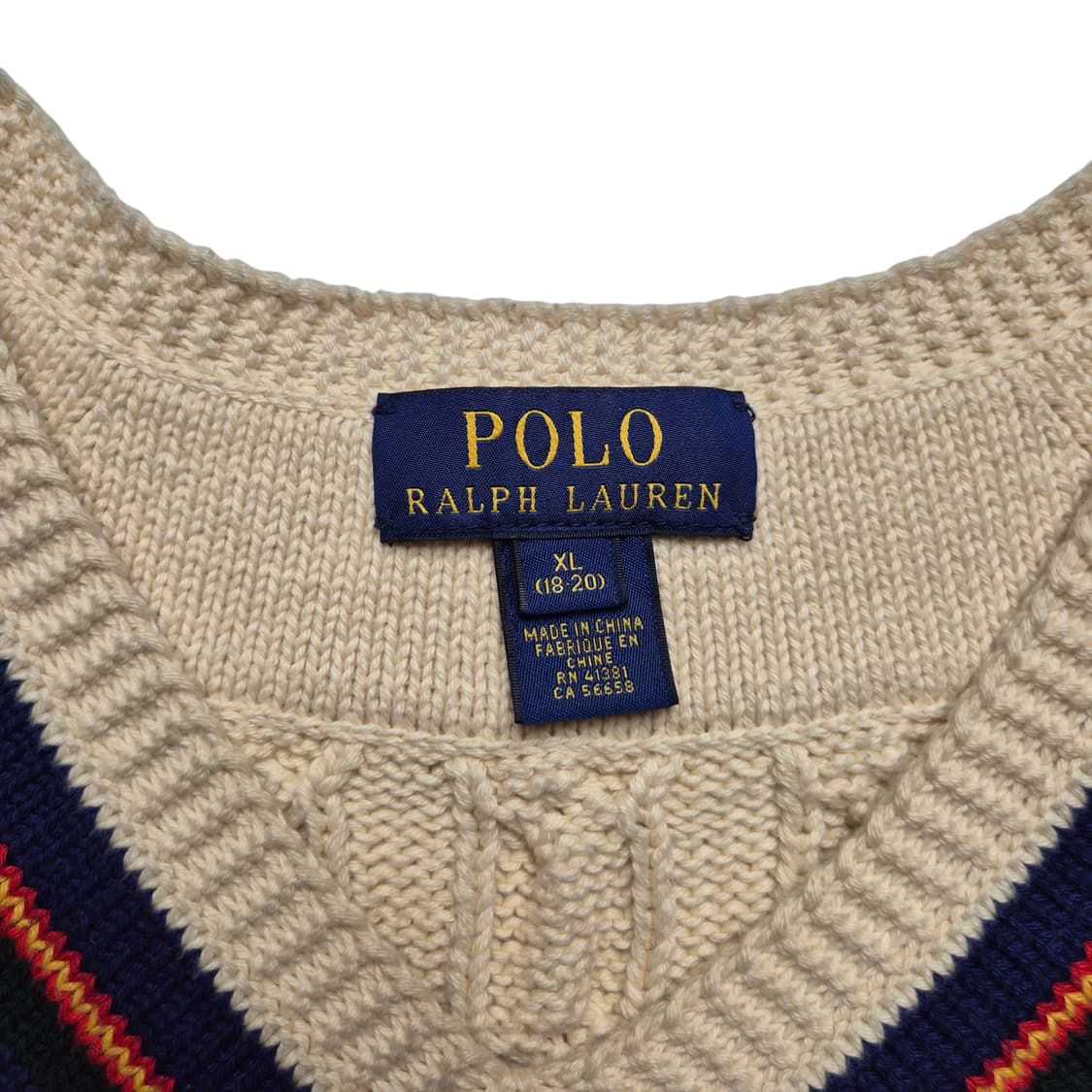[XL(18-20)] 폴로 랄프로렌 크리켓 케이블 니트베스트 상품이미지5