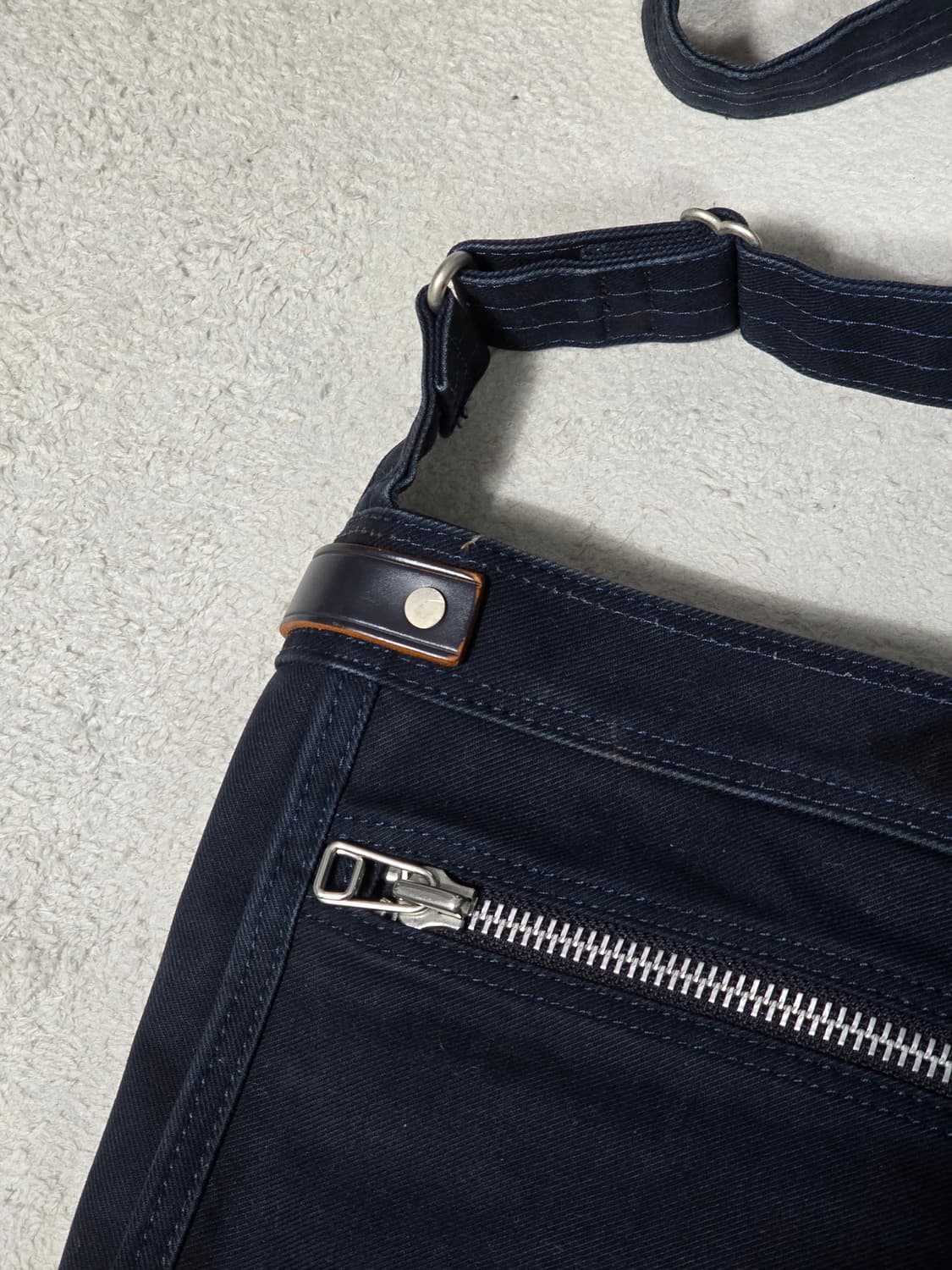 요시다포터 YOSHIDA 코튼 네이비 크로스백 상품이미지3