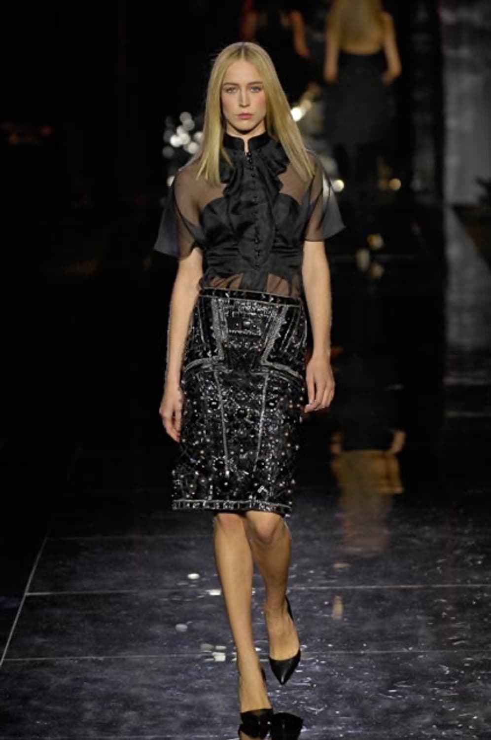 zac posen 2007 fall 고딕 레이스 블라우스 상품이미지2