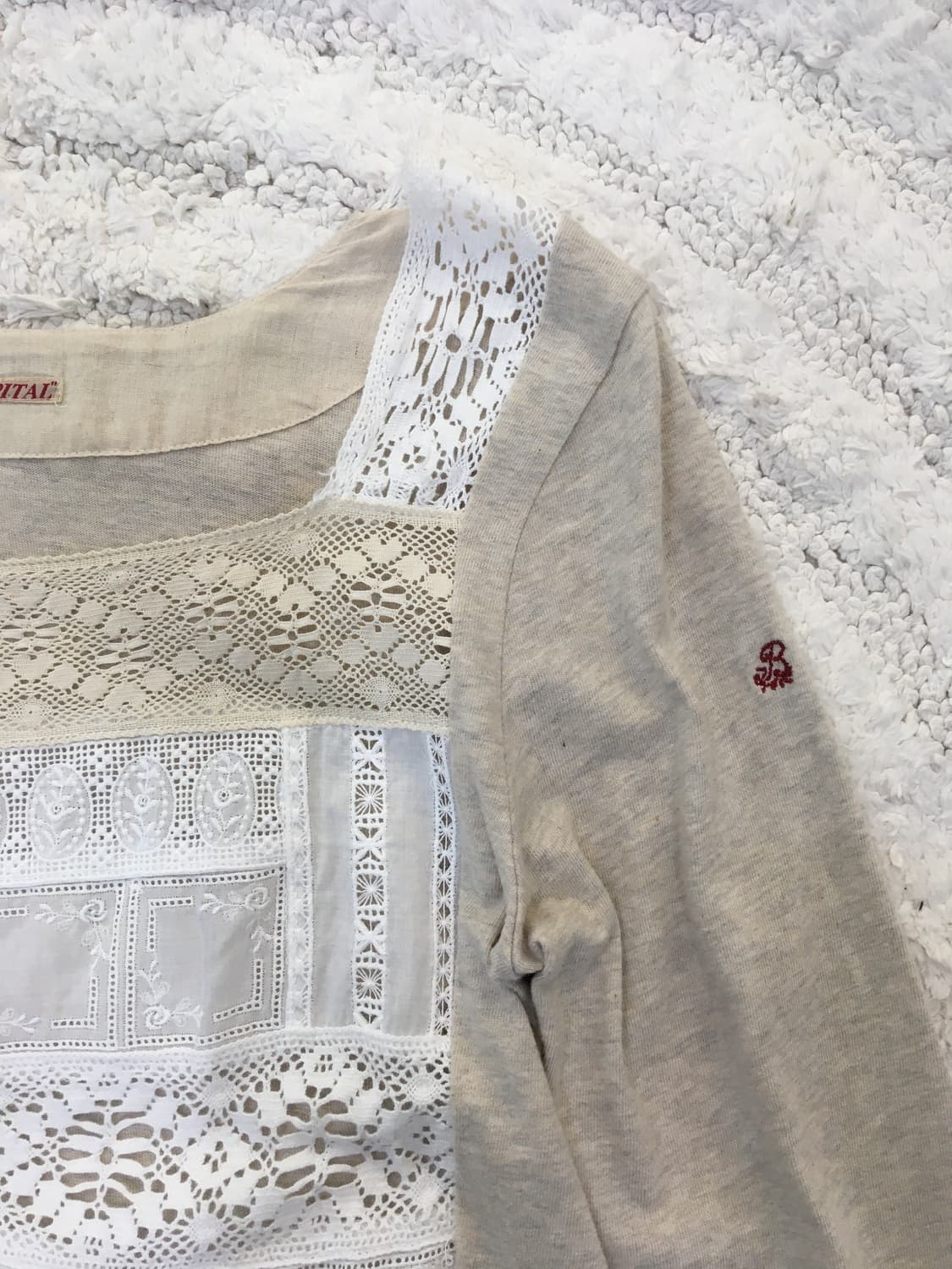 캐피탈 패치워크 탑 상품이미지2