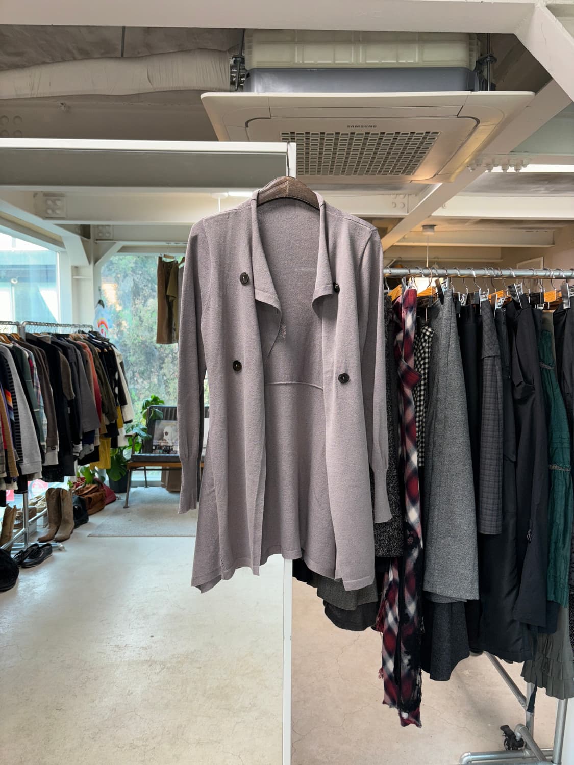 Gianni lo giudice 더블 브레스티드 실크 가디건 상품이미지4
