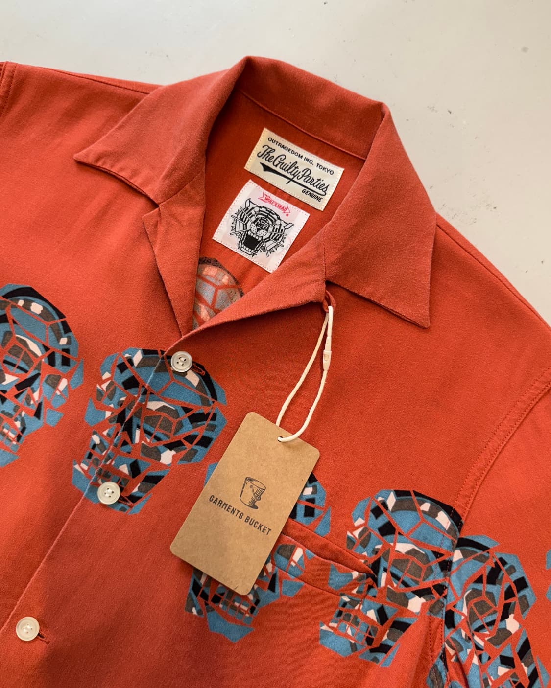 와코마리아 울프스헤드 협업 레이온 셔츠 상품이미지1