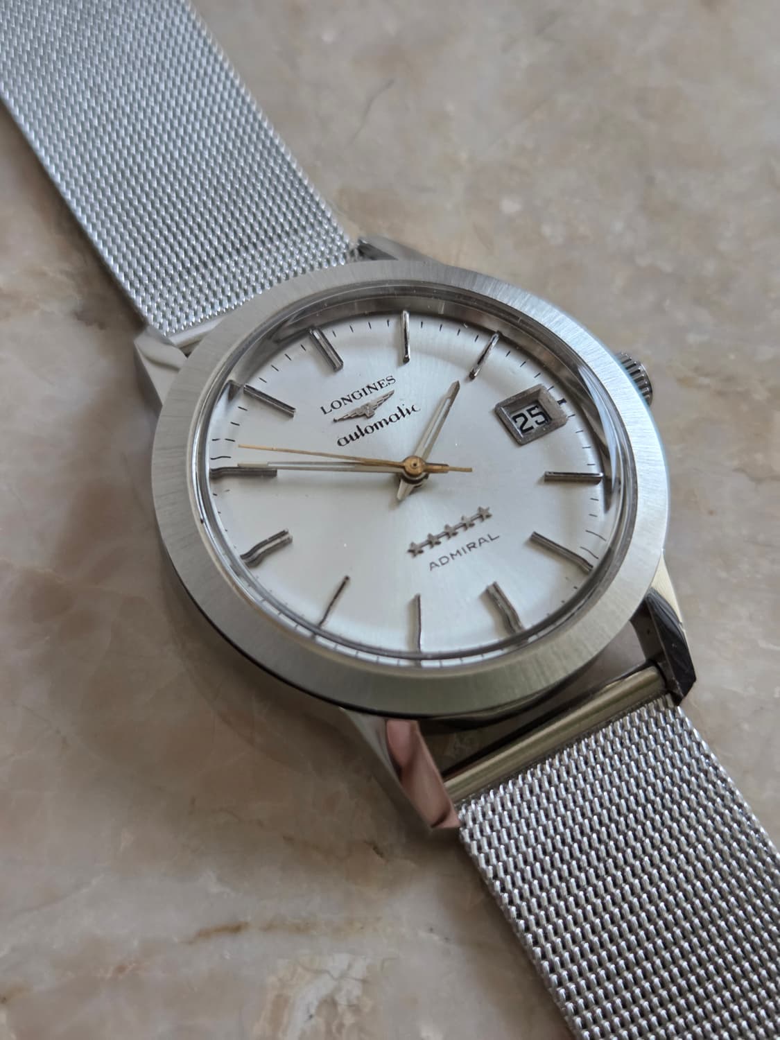론진 Admiral 5-Star 빈티지 오토매틱 35mm 시계 상품이미지2