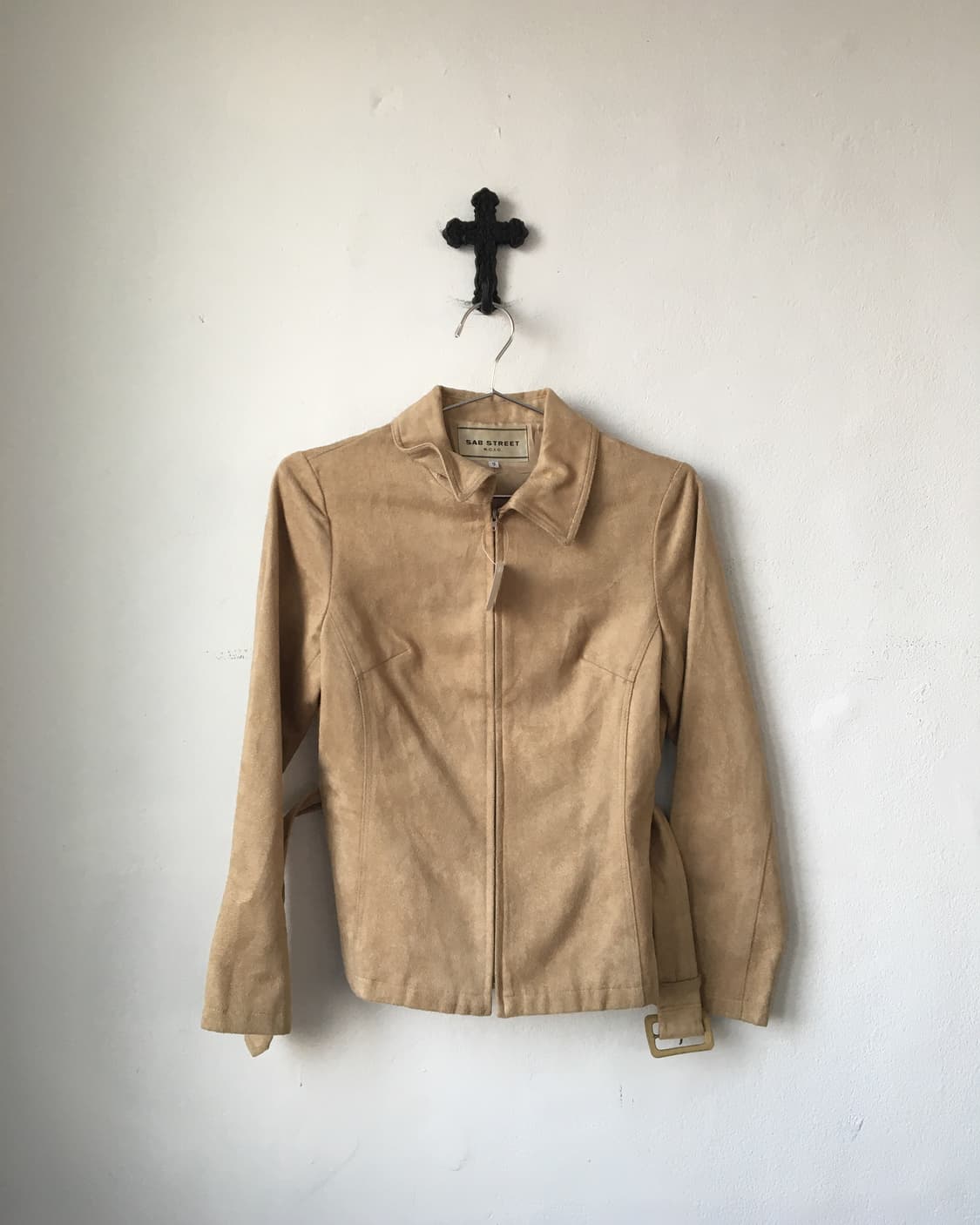 Belted suede shirt jackt 상품이미지2