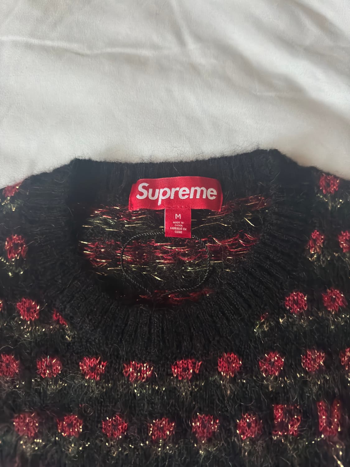 (m) 슈프림 25fw 플라워 니트 상품이미지2