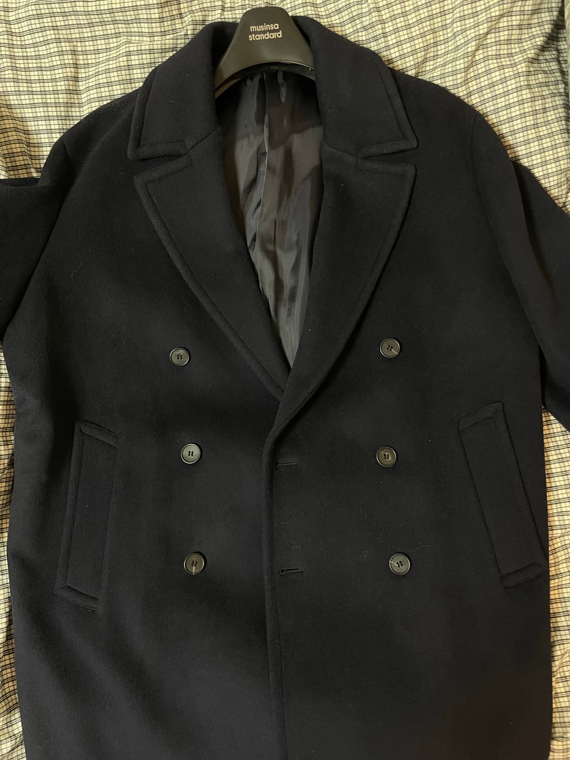 무신사 스탠다드 캐시미어 블렌드 오버사이즈 더블코트 상품이미지1