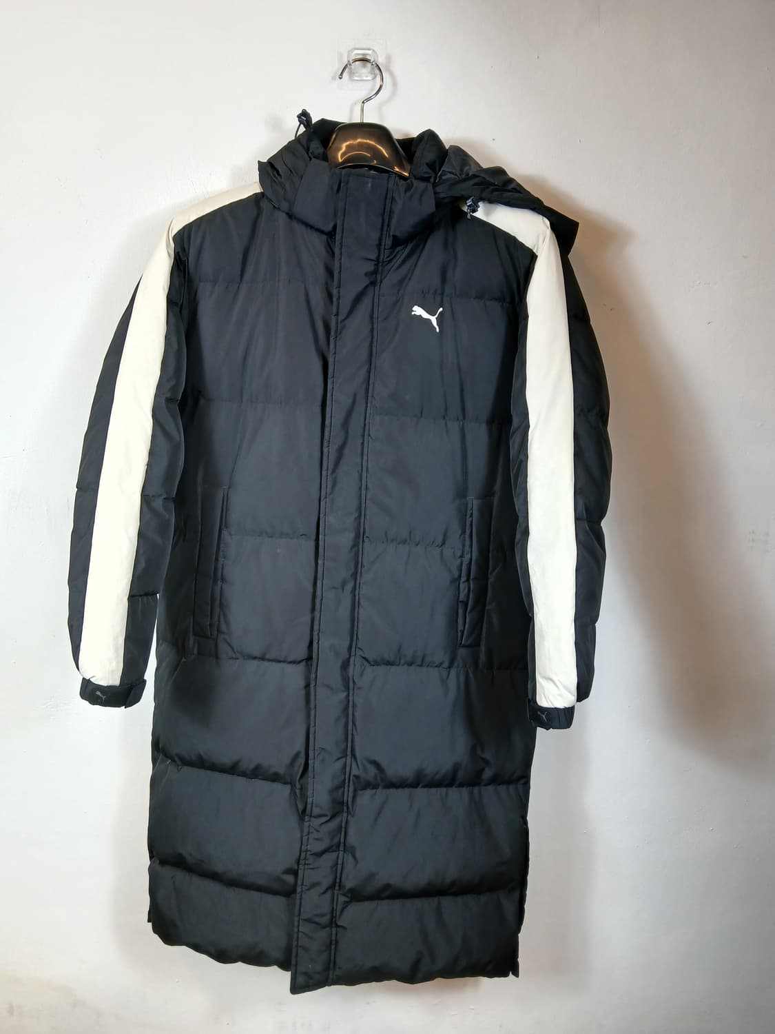 푸마 롱다운패딩 블랙 90-95 S 상품이미지10