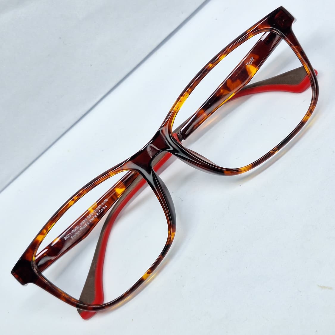 Zoff 조프 ZC211003D_49A1 레드 레오파드 안경테 55mm 상품이미지1