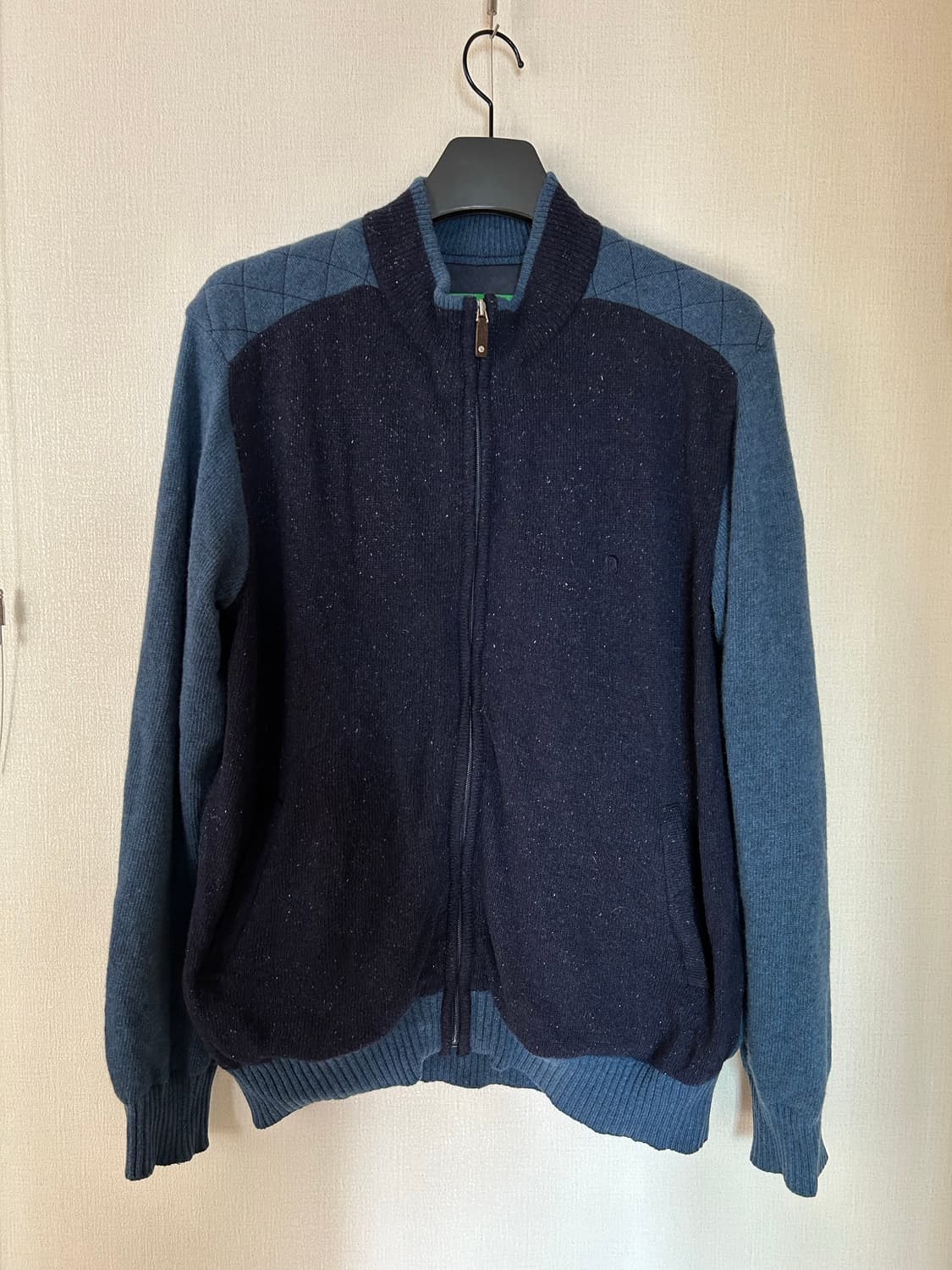 헤지스골프 남성 방풍 집업니트 상품이미지1