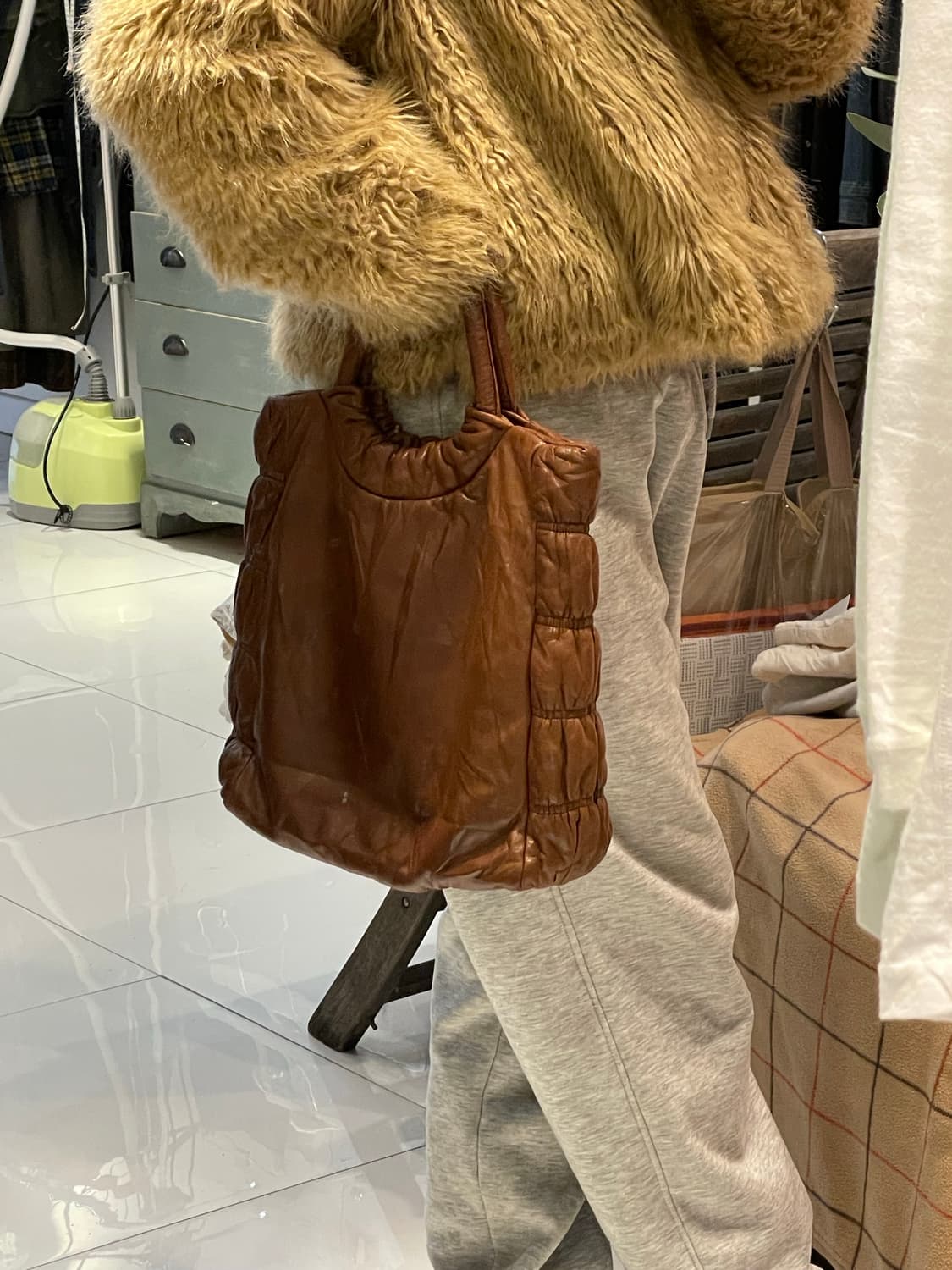 프랑스 양가죽 빈티지 토트백 상품이미지1