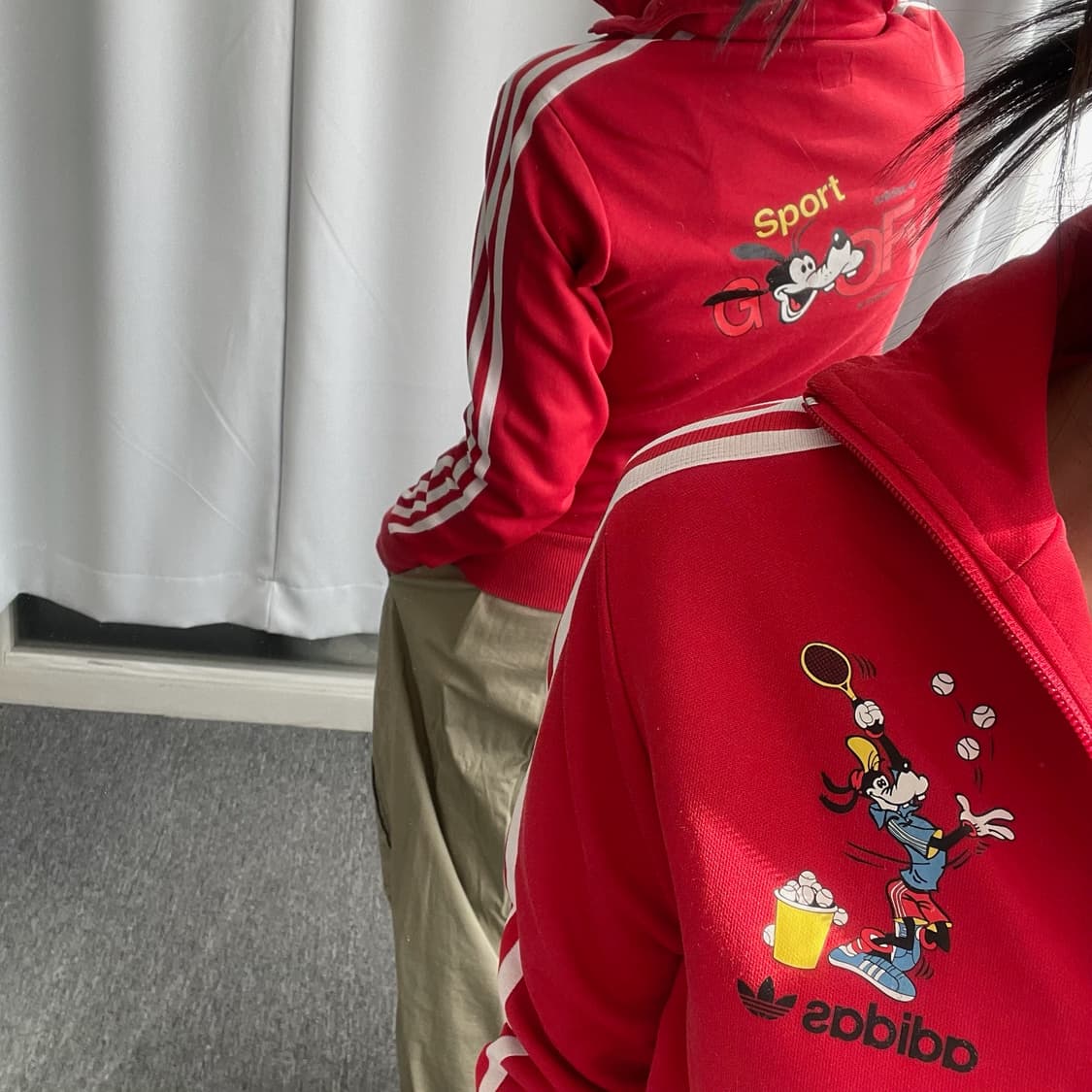 아디다스x디즈니 구피 베켄바우어 레드 져지 상품이미지6