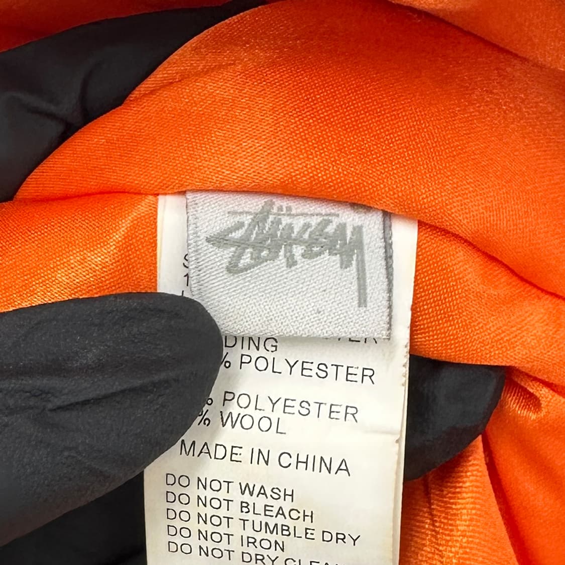 스투시 꼼데가르송 40주년 MA-1 플라이트 자켓 블루종 점퍼 남성 L 상품이미지8