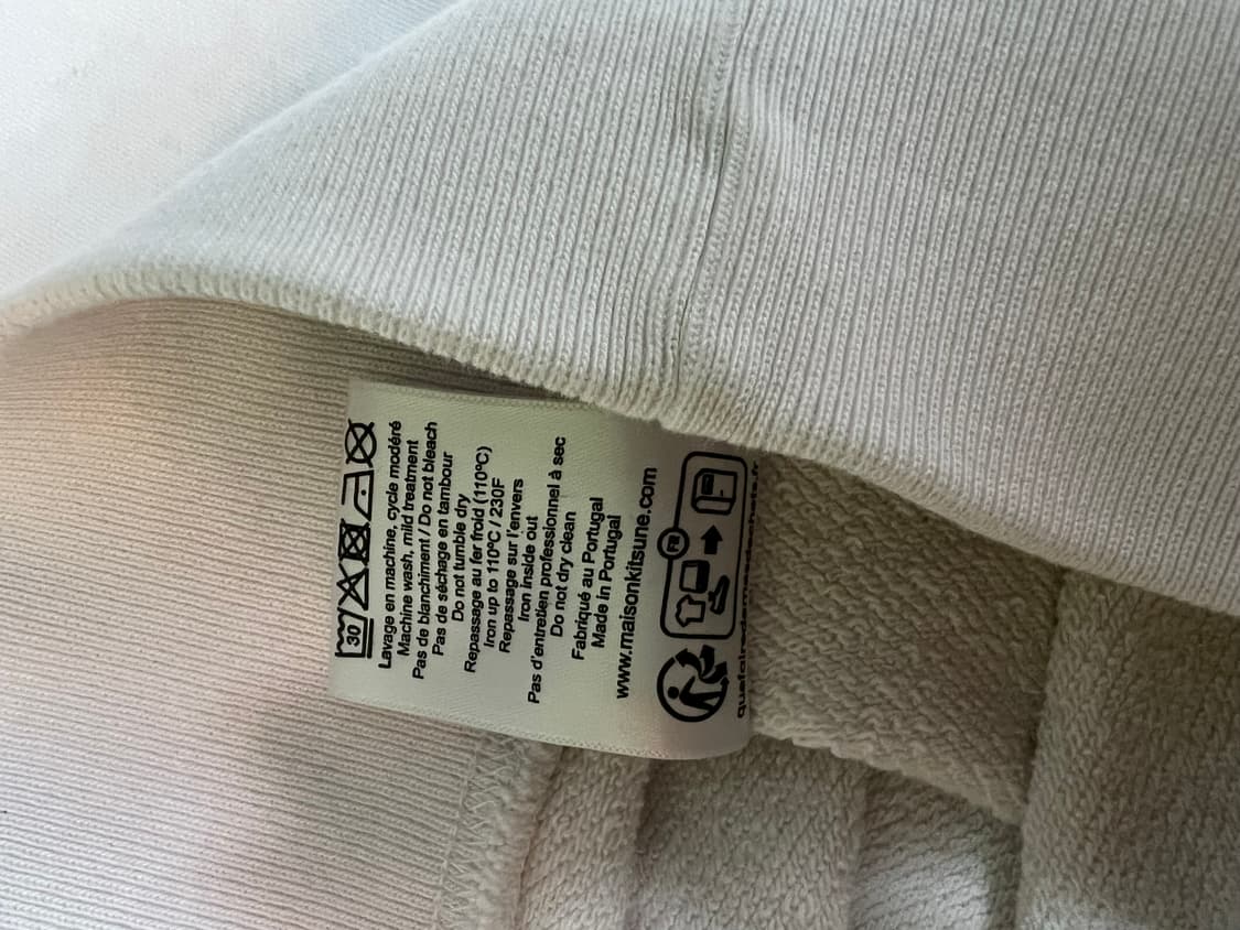 메종 키츠네 더블 폭스 헤드 패치 클래식 스웨트셔츠 에크루 상품이미지4