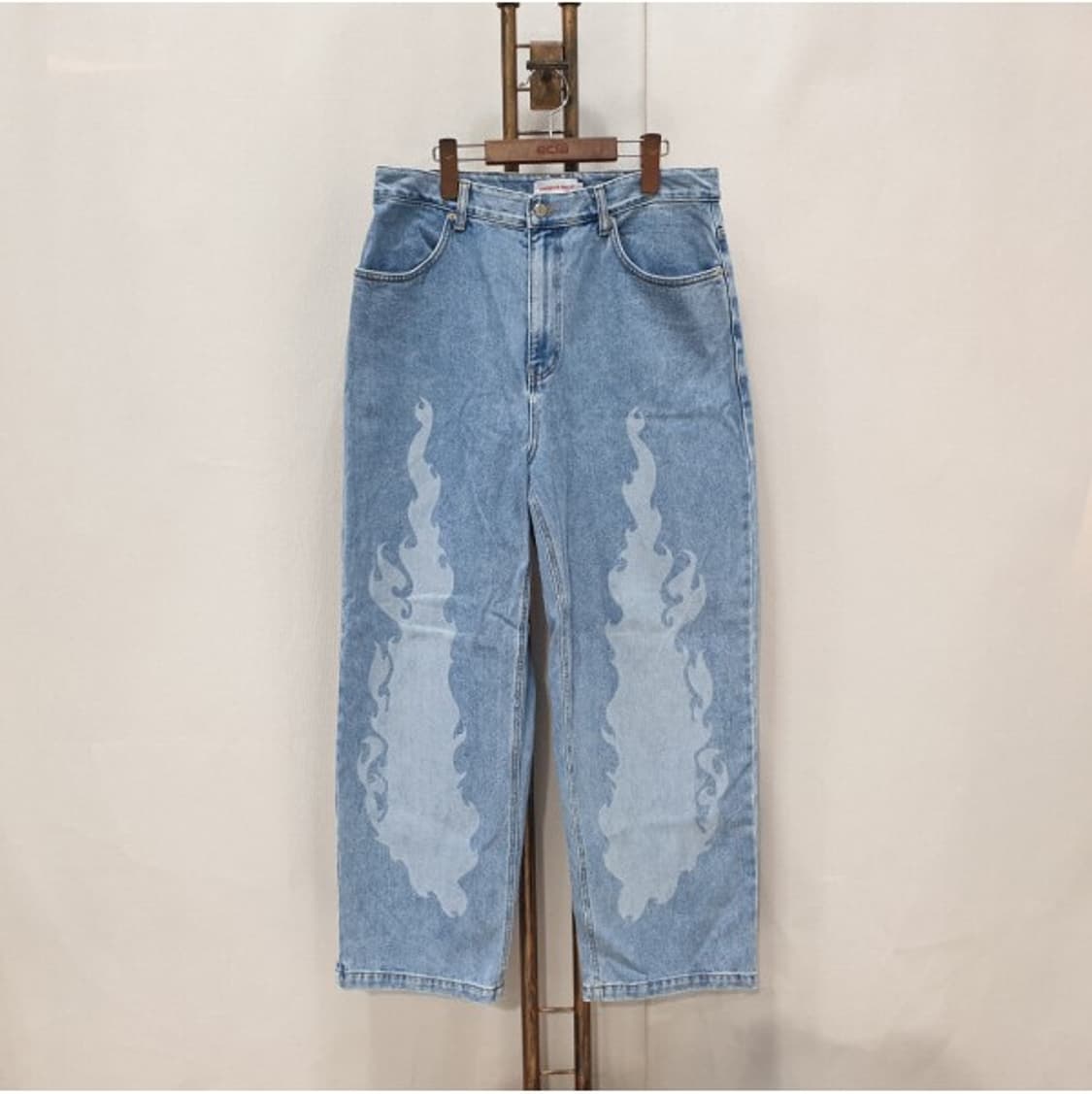 아카이브볼드 버닝데님 와이드팬츠 L 상품이미지1