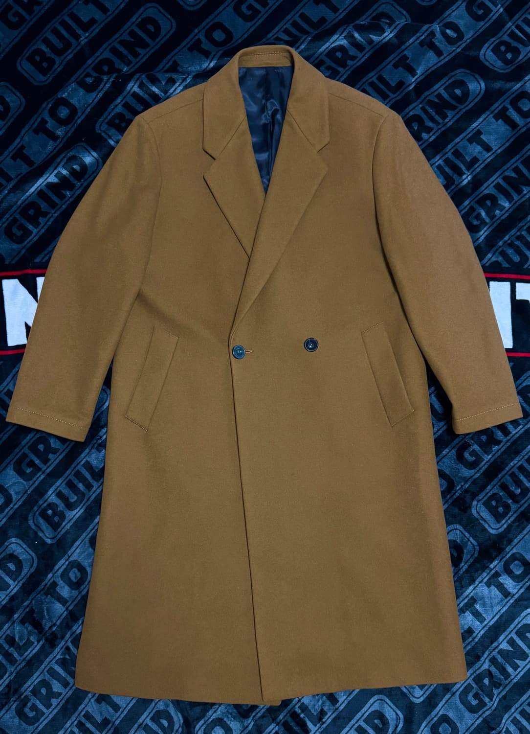 자라 더블 브레스티드 릴렉스 핏 코트 토바코 카멜 상품이미지1