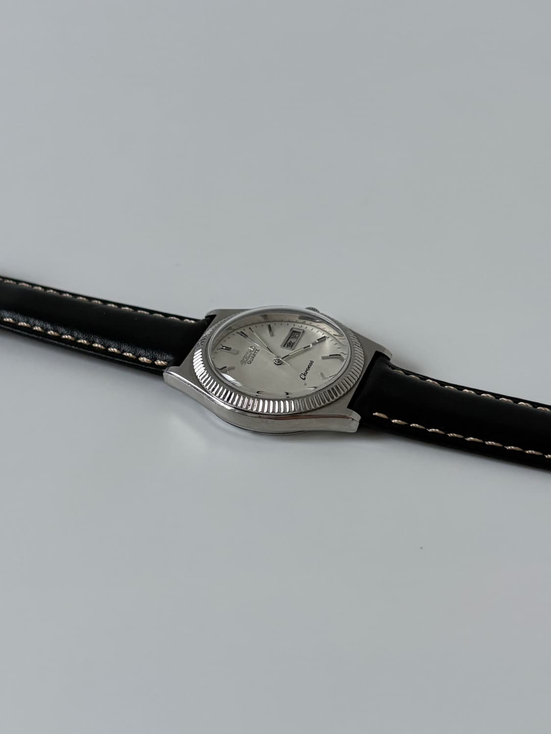 1980s Chorons Bokashi Dial Silver Quartz 상품이미지7