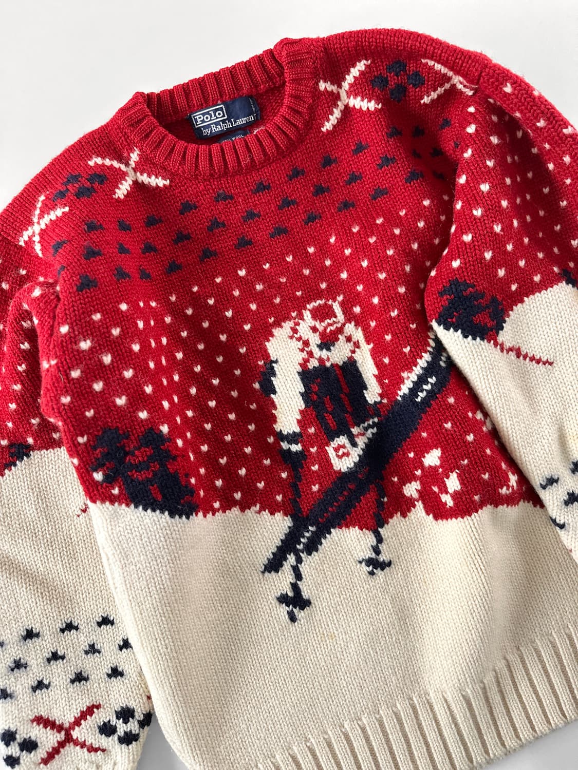 (Rare) 90s 폴로 랄프로렌 다운힐 스키어 울 스웨터 상품이미지1