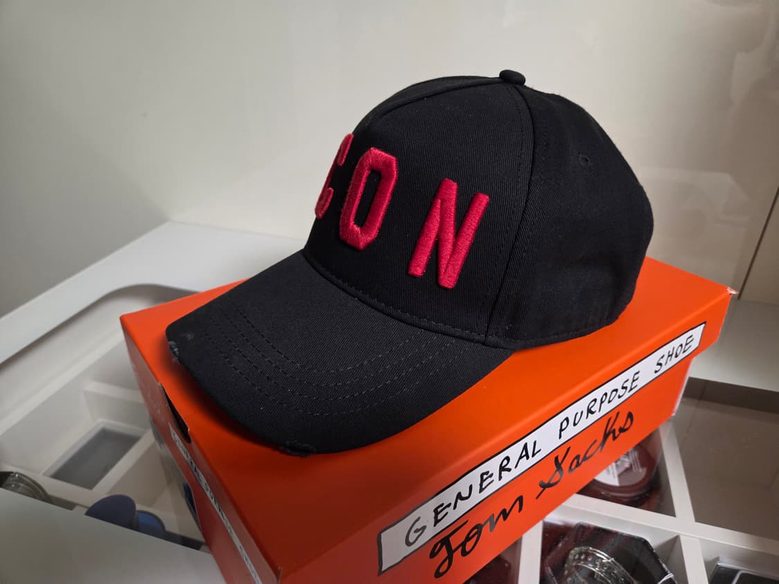 디스퀘어드 ICON 자수 로고 볼캡 블랙 상품이미지2