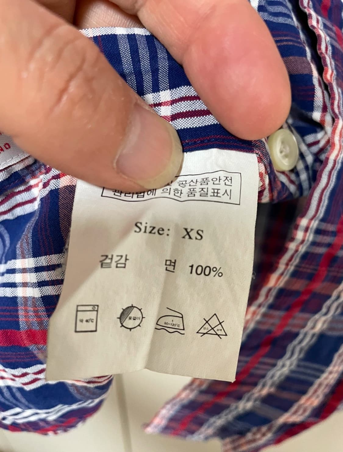 Brooks Brothers 346 체크 반팔 셔츠 XS 상품이미지4