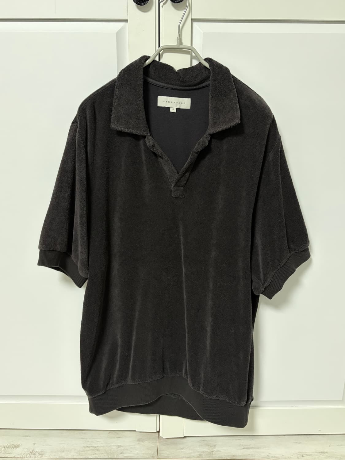 Brownyard 브라운야드 테리 폴로셔츠 차콜 4size 상품이미지1