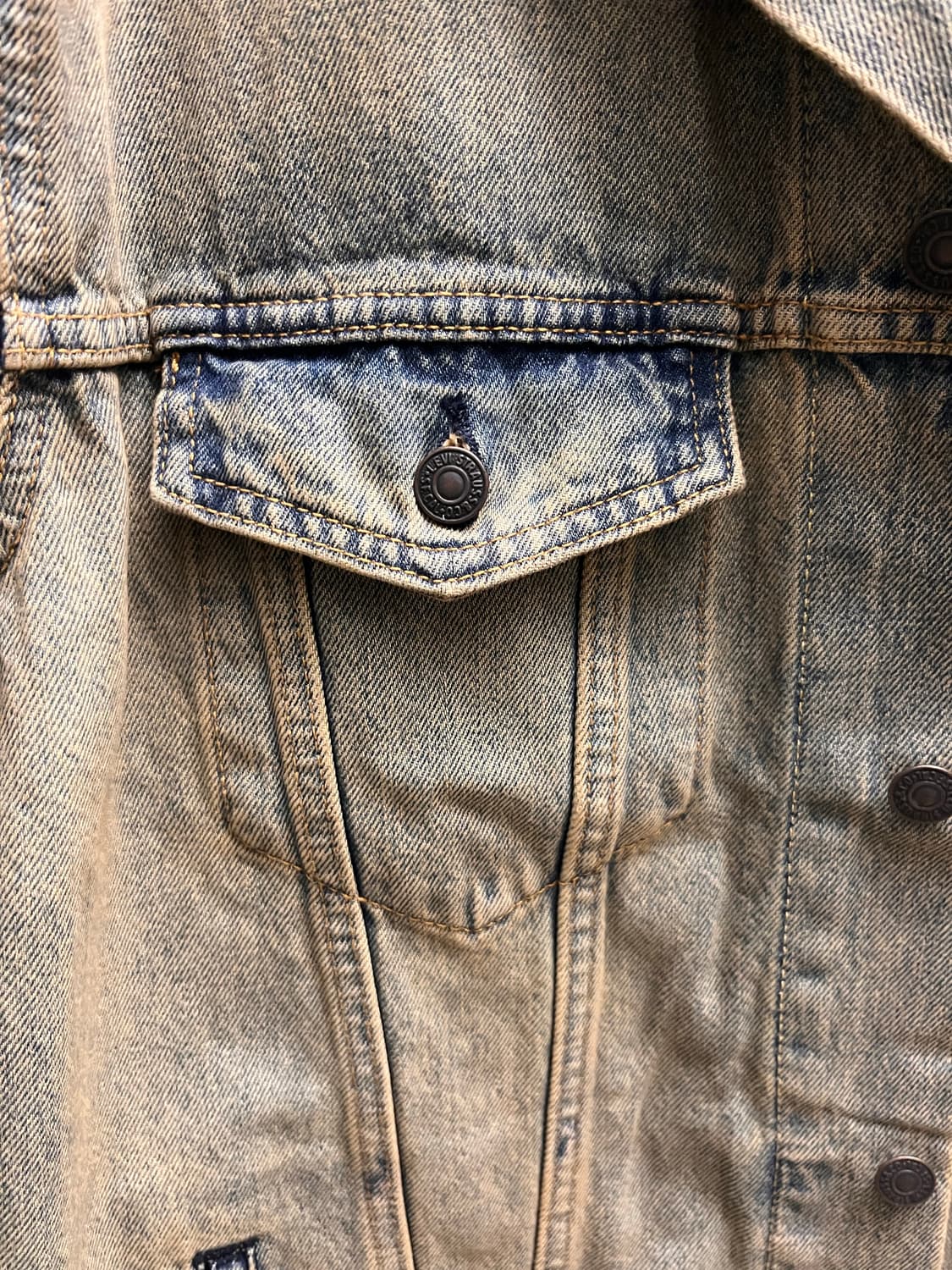 [새상품/L] 리바이스 릴렉스 트러커 NXBD - 중청 빈티지 워싱 상품이미지5