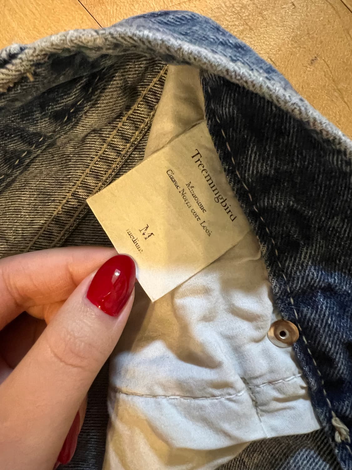 트리밍버드 와이드 청바지 M 상품이미지4