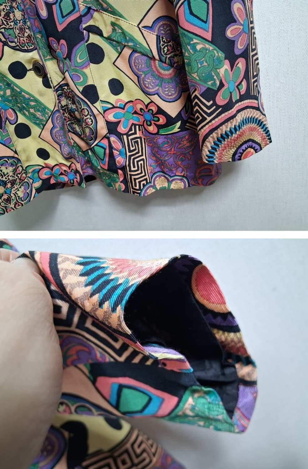 ELISA  화려한 보헤미안 레트로 쟈켓 77크기
이탈리아 겉감 실크같은 상품이미지6