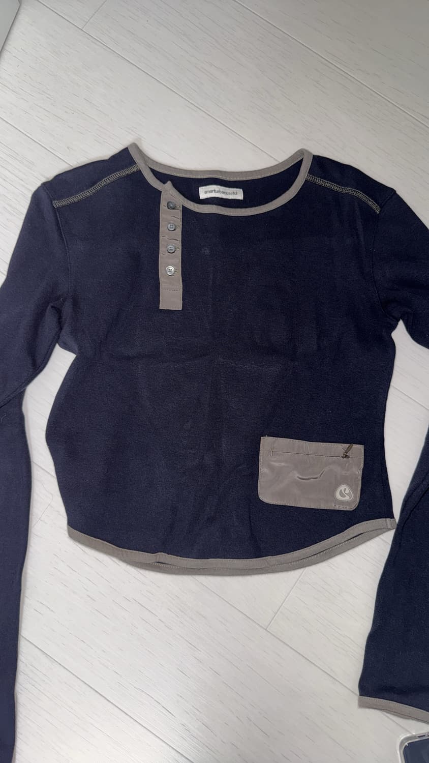 코이세이오 언발런스 롱슬리브 네이비 상품이미지2