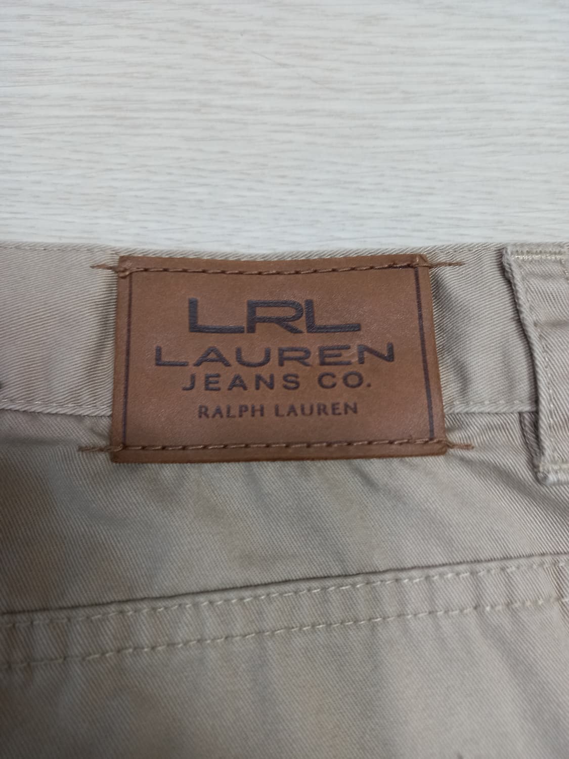 36 RALPH LAUREN 면 7부 반바지 연베이지 36-452 상품이미지5