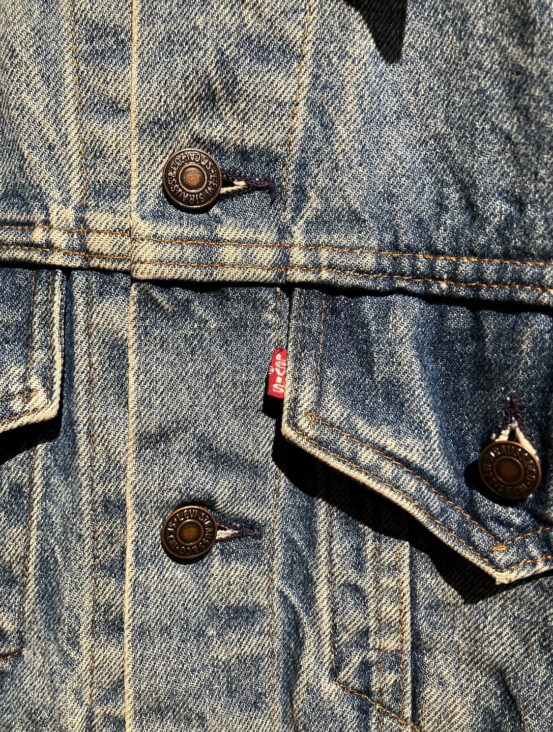 80s USA 빈티지 리바이스 3세대 데님 트러커 자켓 상품이미지5