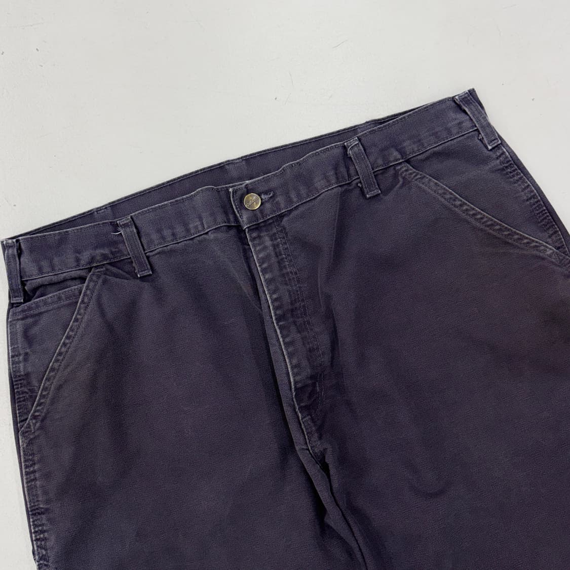 칼하트 OG 가죽패치 카펜터 덕캔버스 와이드 워크팬츠 상품이미지4