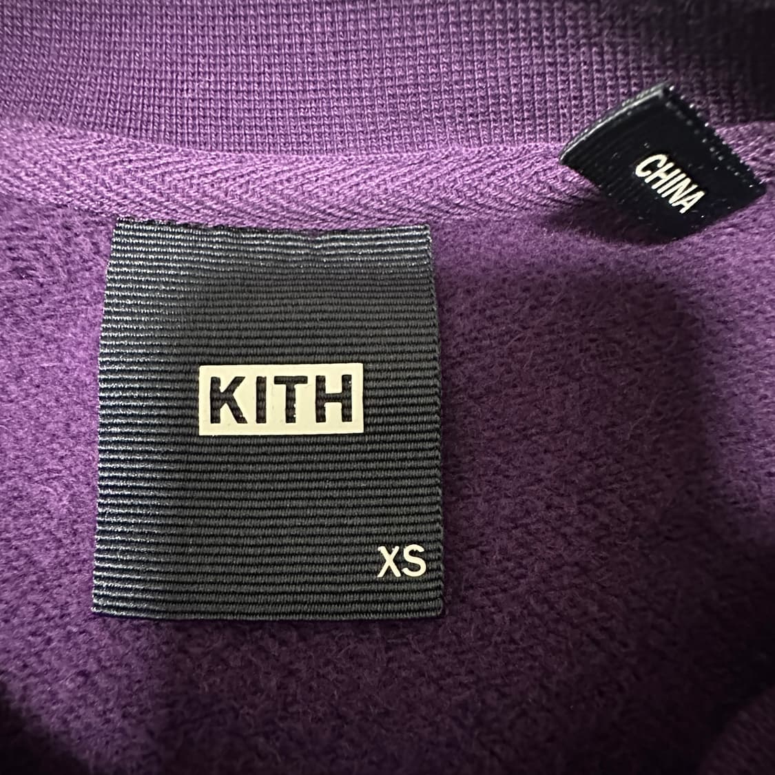 KITH box logo sweatshirt purple 상품이미지4