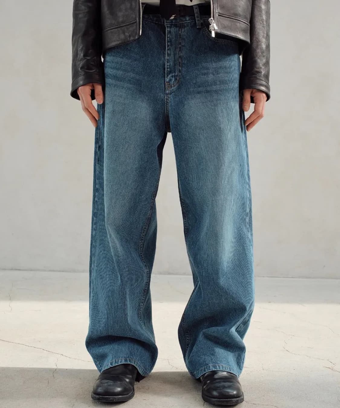 다이브인 DIVEIN LOOSED WIDE DENIM PANTS (RIB 상품이미지1