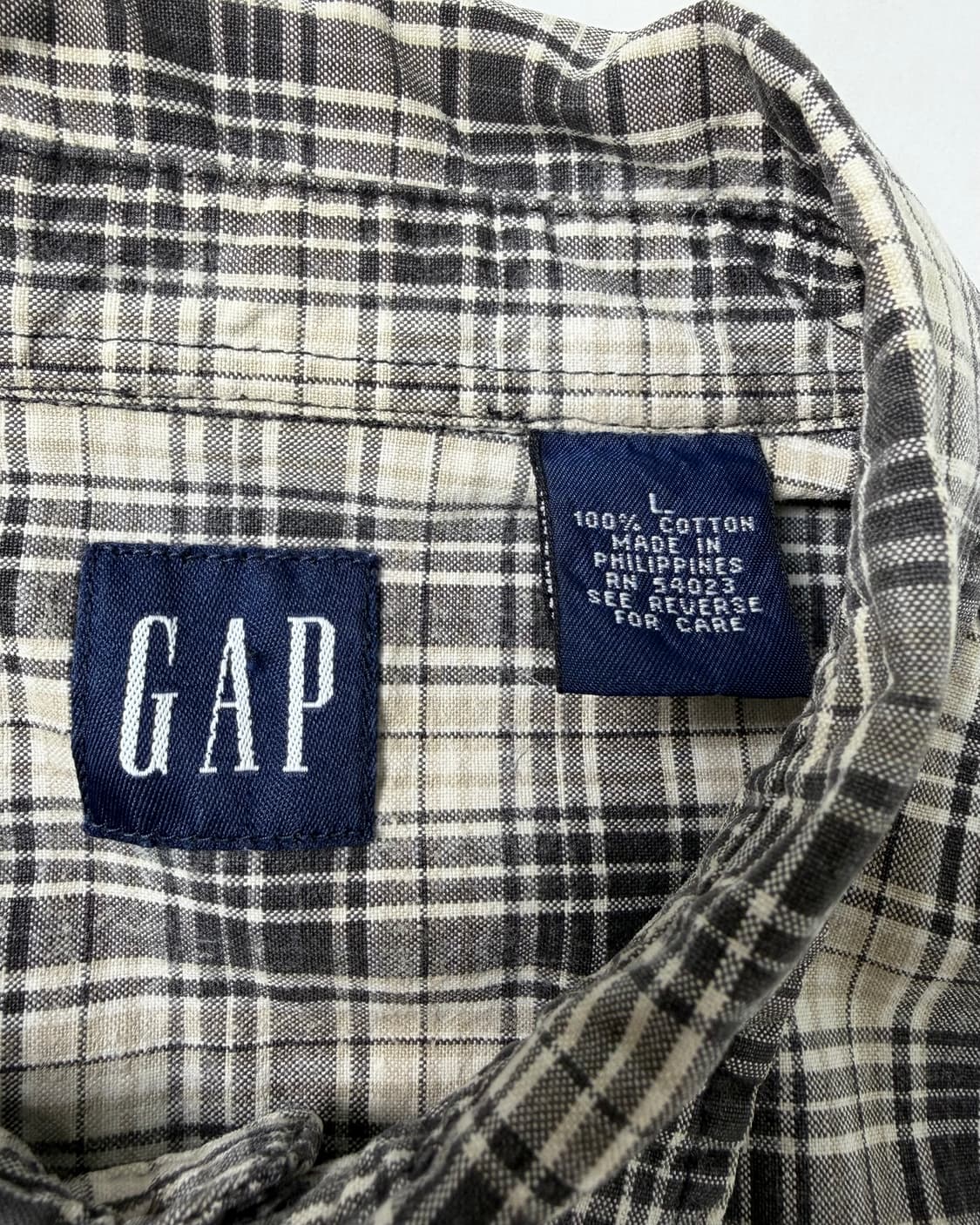 90s Gap Plaid Button Up Shirt 상품이미지3