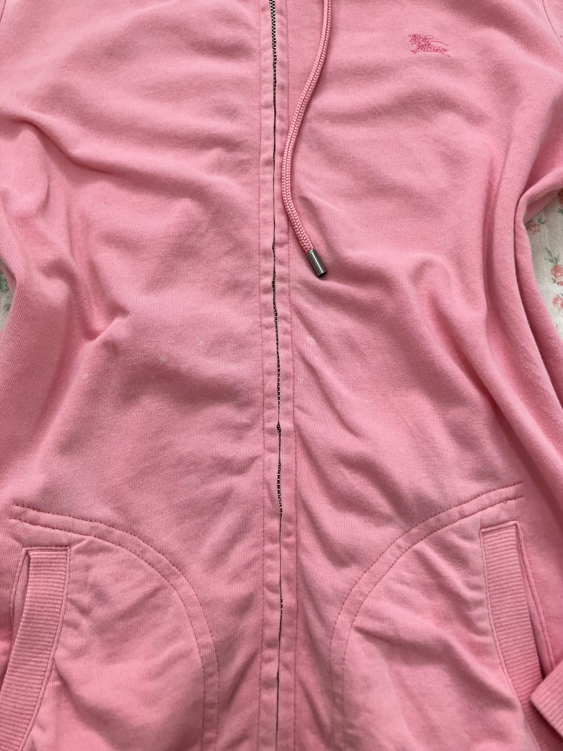 버버리 블루 라벨 딸기 우유 핑크 후드집업 1080 모리걸 y2k 스트릿 상품이미지9