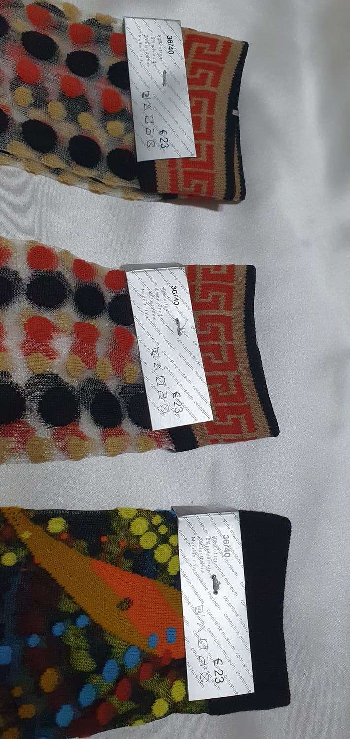 옐로우 레드 도트 CONNISTINE MUSEUM 코니스틴 뮤지엄 양말  상품이미지4