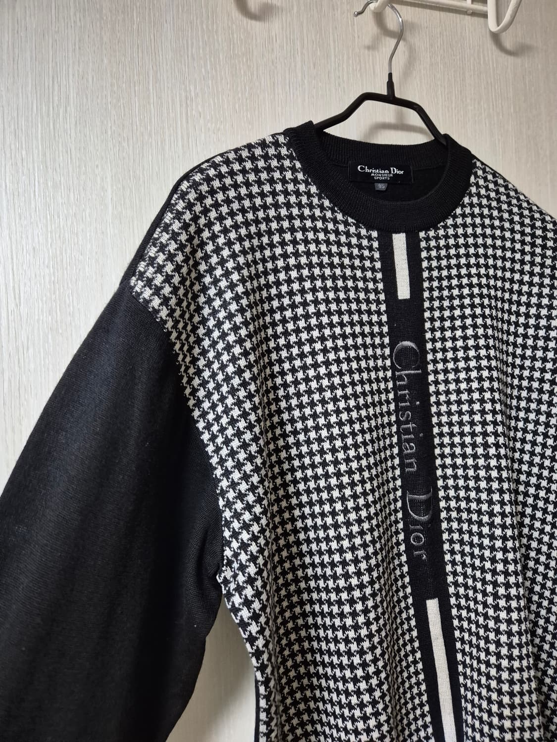(정품) 크리스찬 디올 90's 멀티 패턴 블랙 니트 95 스웨터 상품이미지3