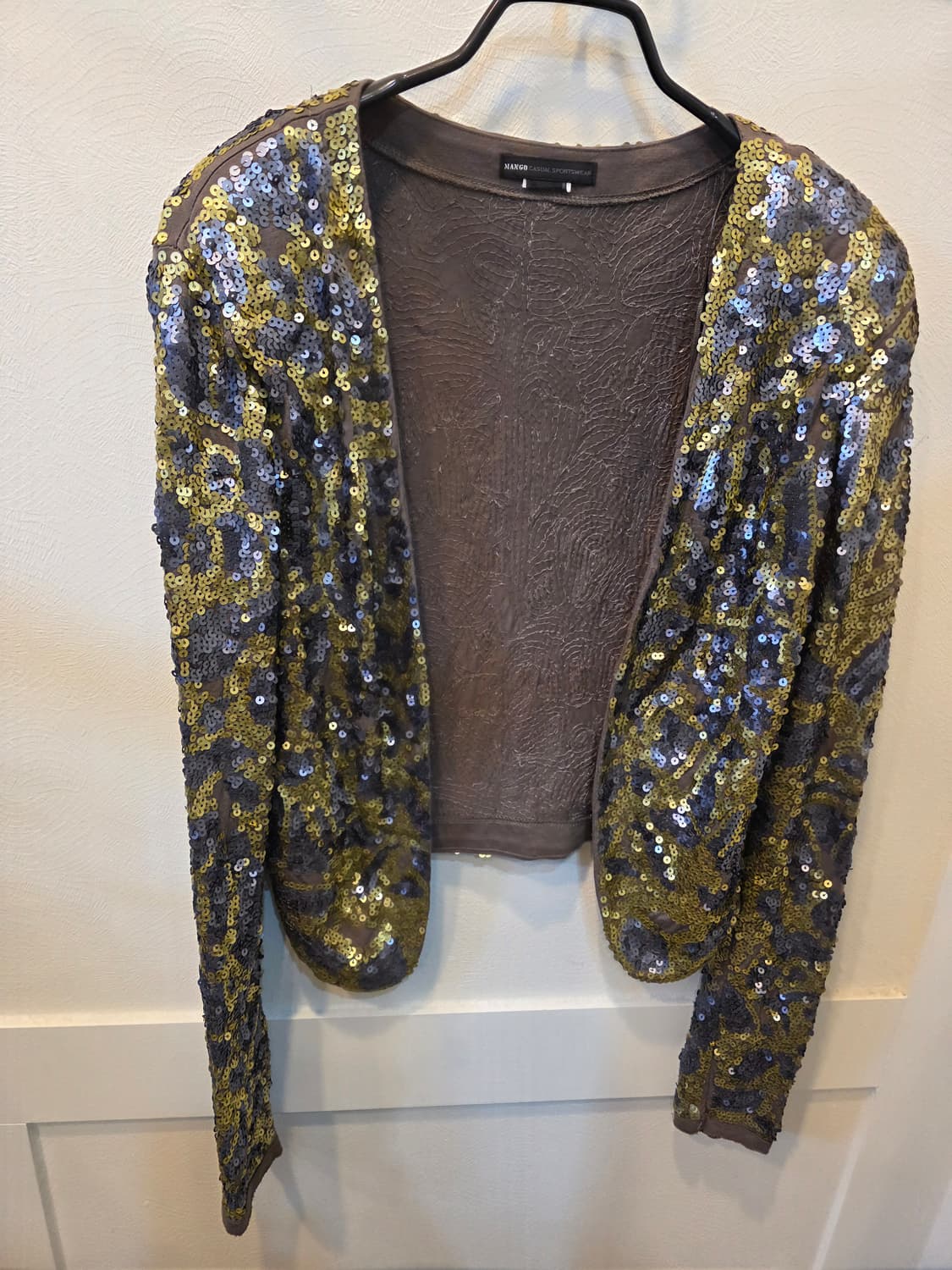 MANGO 스팽글 장식 자켓느낌 가디건 상품이미지1