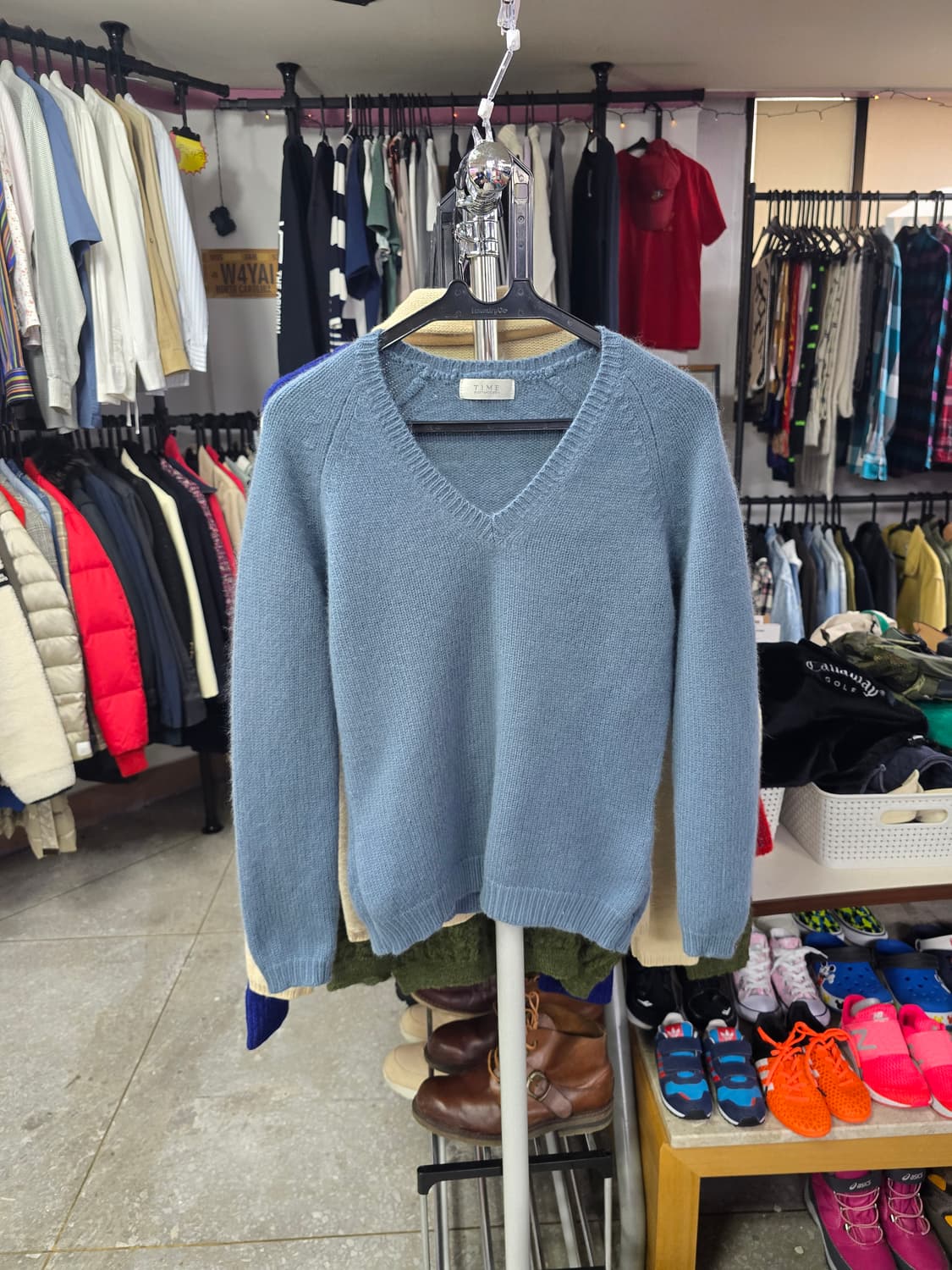 타임 브이넥 니트 (1343) 상품이미지1