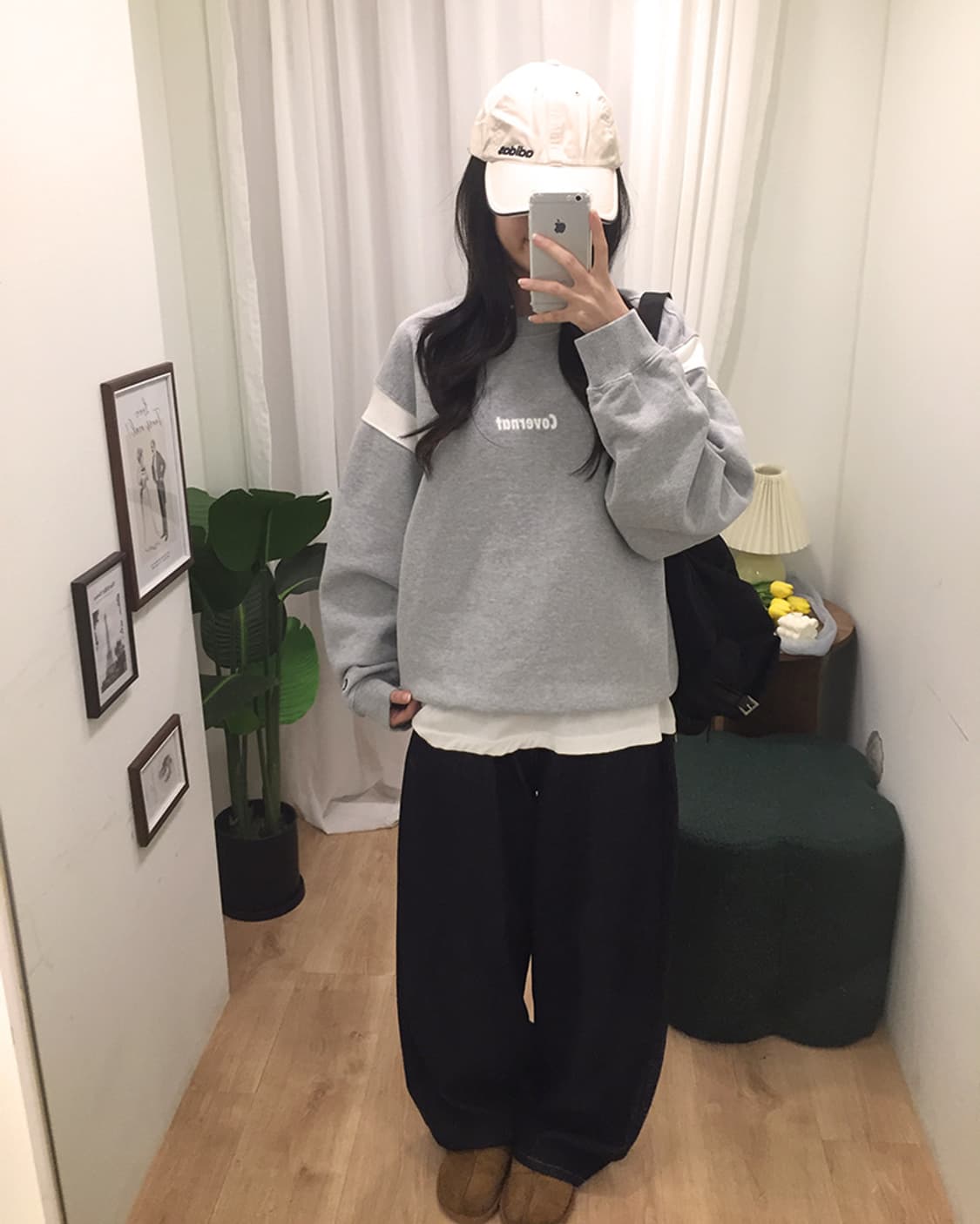 공용 커버낫 배색 스웻맨투맨 100 상품이미지1