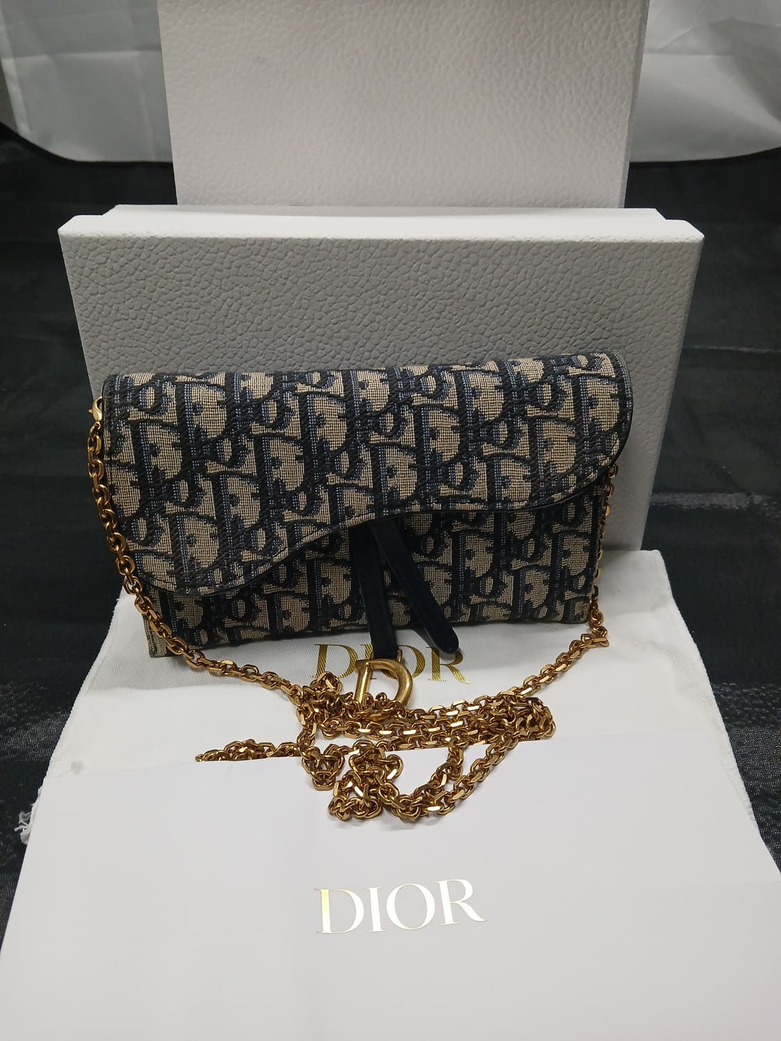 디올 오블리크 새들 체인 파우치 S5614CTZQ 상품이미지1