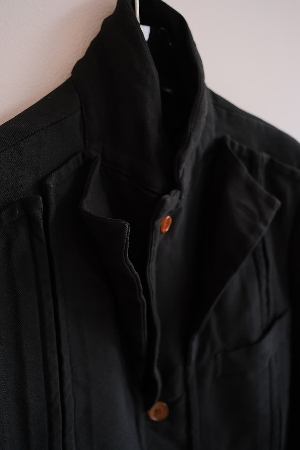 Double lapel shrunken poly tailored jack 상품이미지4
