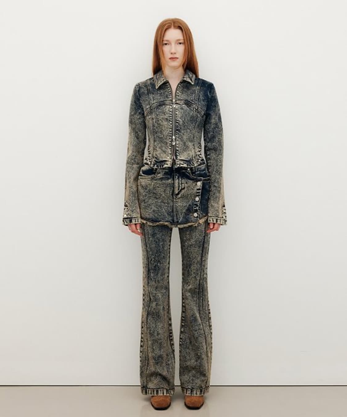 유즈 YUSE 투웨이 데님 셔츠 자켓 상품이미지1