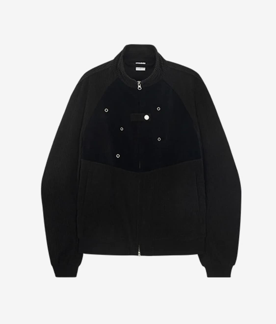 더콜디스트모먼트 waffle bomber jacket (black) M 상품이미지1